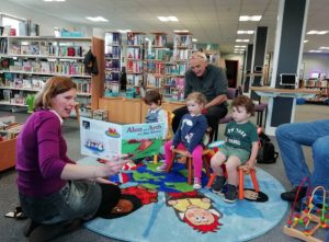 Story telling at Llandeilo Library
