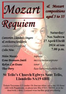 Mozart Requiem & Mozart compositions aged 5 to 35