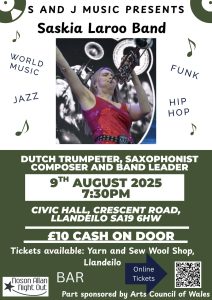 DUTCH TRUMPETER, SAXOPHONIST COMPOSER AND BAND LEADER 9TH AUGUST 2025 7:30PM