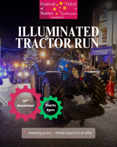 Illuminated tractor run