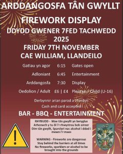 Fireworks display, Cae William November 2025