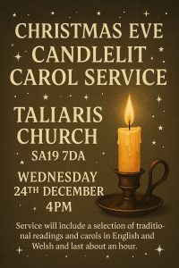Just 2 days to go until our candlelit bi-lingual carol service. 4pm Christmas Eve, all welcome.