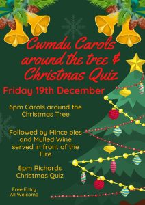Cwmdu Christmas Carol Singing & Christmas Quiz