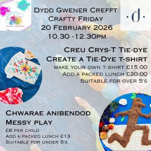 Cegin Diod Crafty Friday 20 February 2026