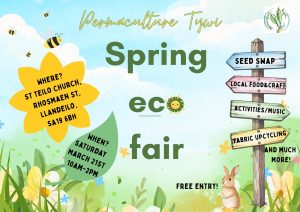Spring Eco Fair Saturday March 21st 2026
10am - 1pm
St Teilo's Church, Llandeilo