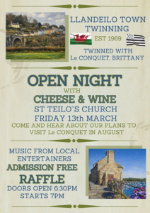 Llandeilo Town Twinning open night