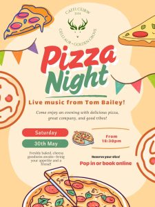  Pizza and live music! at Caffi Ceirw, Gelli Aur