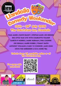 25th - 26th July
The Salutation Inn, Llandeilo