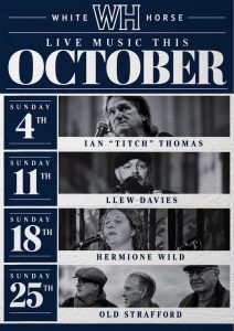 Live Music this October at the White Horse