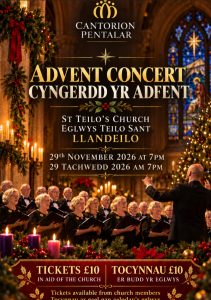 Advent Concert, 29 November, St Teilos Church