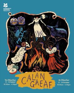 Step into the traditions of a Welsh Halloween, where ancient folklore, ghostly visitors and magical play bring Newton House and the Oak Yard to life.