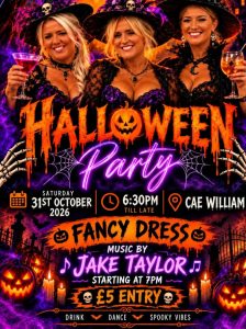 This Saturday night come along to the main Halloween Party in town!