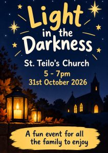 Light in the darkness event St Teilos church