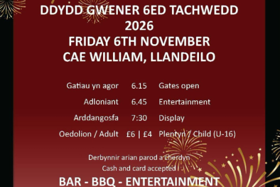 firework display cae william 2026