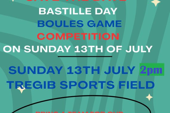 Boules Competition on 13th July at 2pm at @Cyfleusterau Chwaraeron Tregib Sports Facilities