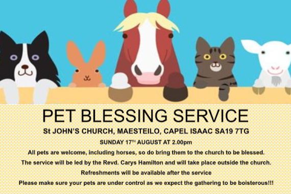 Pet Blessing Service Maesteilo