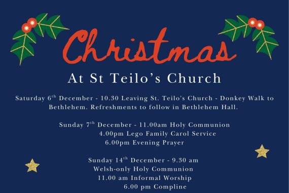Christmas at St Teilos church, Llandeilo