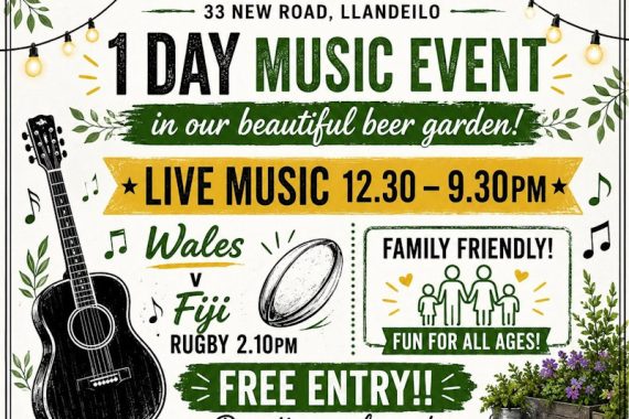 1 Day Music Event Saturday 4th July, the Salutation Inn