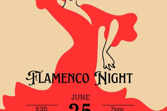 Flamenco Night 25th June 2026 At 7pm Book now on 07793717153