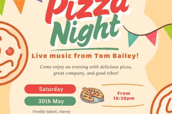 Pizza and live music! at Caffi Ceirw, Gelli Aur