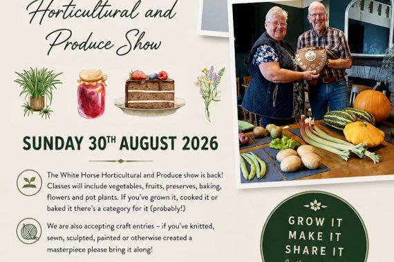 Join us on 30th August for the White Horse Llandeilo Horticultural and Produce Show 2026