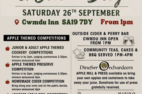Saturday 26th September 1pm Not long now until our Apple & Cider Day!