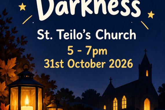 Light in the darkness event St Teilos church